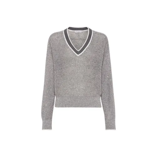 BRUNELLO CUCINELLI FW32 Трикотаж Женский Фотиния Серый