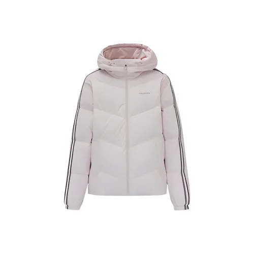 ANTA ZONGXUNXILIE Прозрачный Розовый Женские Пуховики