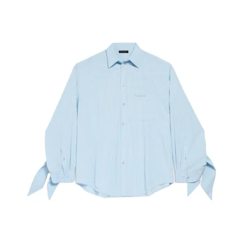 Balenciaga SS25 Рубашка Стандартная Подкладка Женская Небесно-Синий