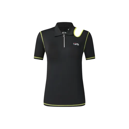 FILA ATHLETICS Поло Женское Темно-Черное