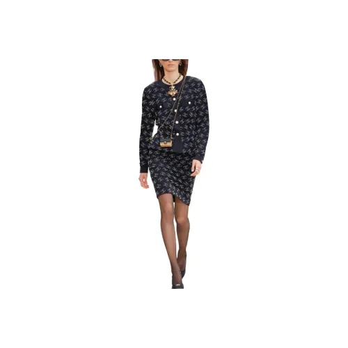 CHANEL 23 Spring Summer Новые товары Куртки и пальто Женские Черный