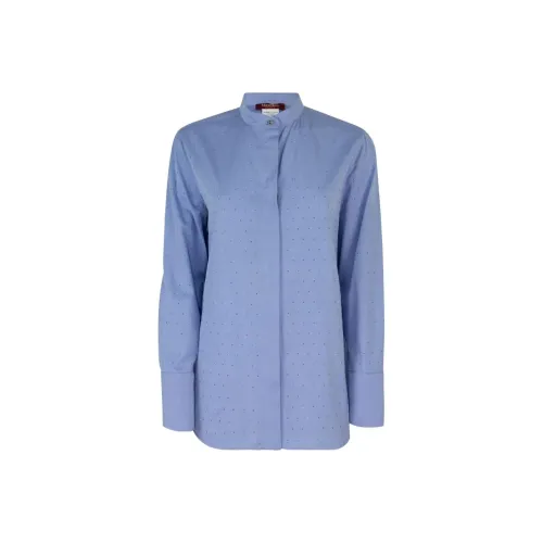 'S MAX MARA SS25' Рубашка Женская Синяя