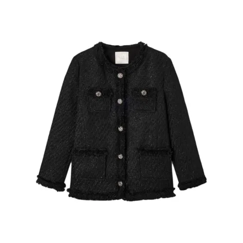 EICHITOO Куртки Пальто Женские Черный