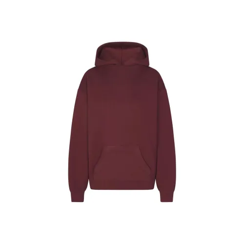 SKIMS Cotton Fleece OVERSIZED Hoodie Sweatshirt Women's OXBLOOD Фуксия