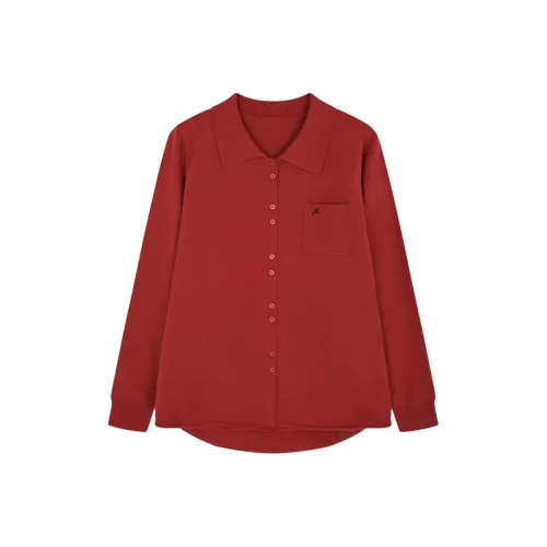 Mo Han Yi Mei Рубашка Женская Новогодний Красный