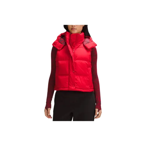 lululemon Wunder Puff Series Пуховик Женские Темно-красный