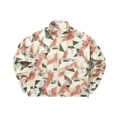 Skechers Куртка Женская Мраморная с Полным Принтом в Розовом