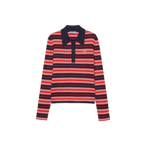 PRADA Red Women's Polo