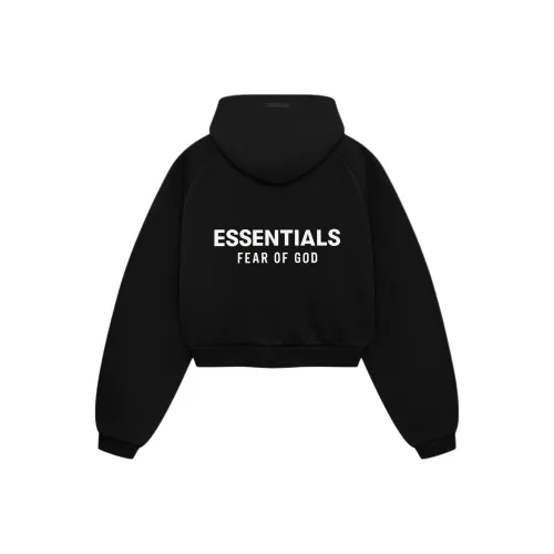 Fear of God Essentials Метеоритный черный/Черный Женские Свитшоты