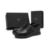 Черный, увеличивающий высоту (Стандартный размер кожаной обуви)