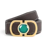 Золотая пряжка, коричневый ремешок