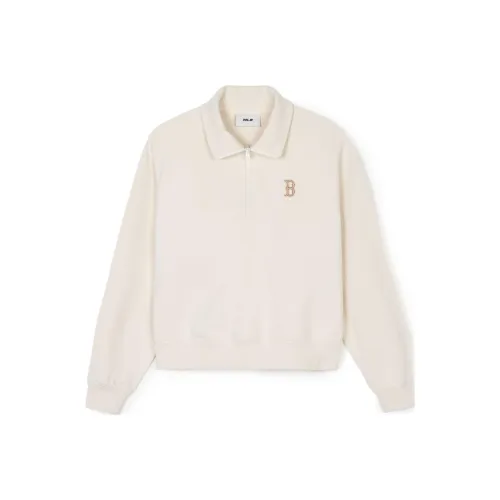 Mlb Base Logo SS24 Толстовка Женская Кремовая