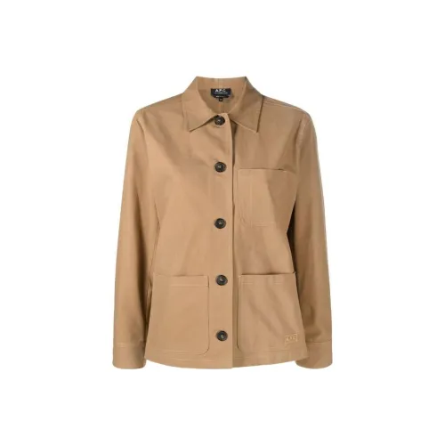 A.P.C Коричневые Женские Куртки