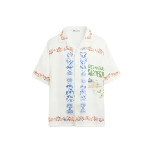 ZARA Белые Мужские Рубашки