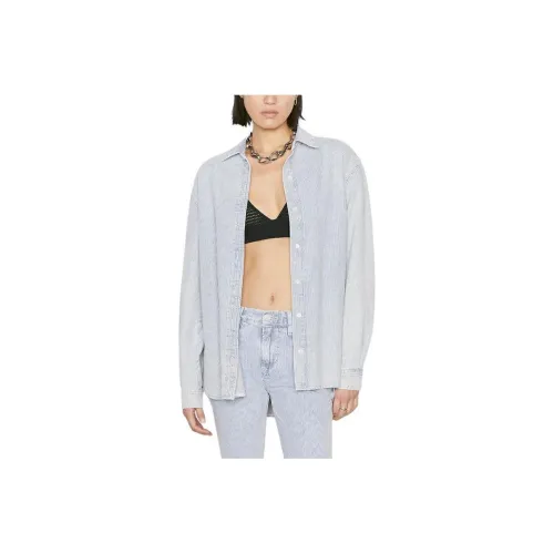 Рамка Светло-синий Женские Рубашки