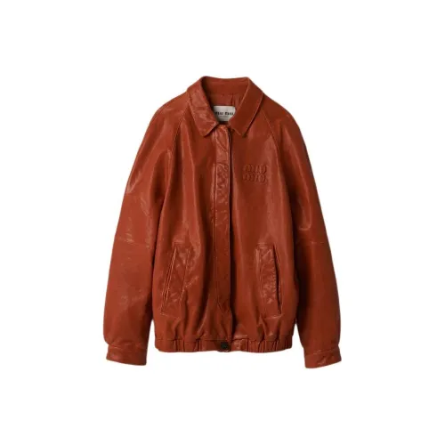 MIU MIU Куртки и Пальто Женские Оранжевые