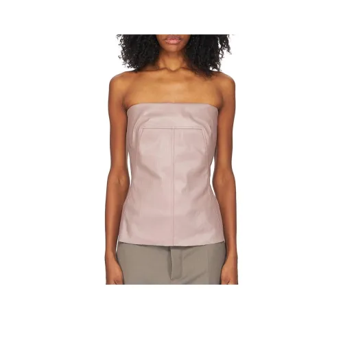 Rick Owens RO Без бретелек Топ Женский Серый Розовый