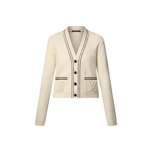 LOUIS VUITTON SS25 Кашемир Свитер Женский Бежевый