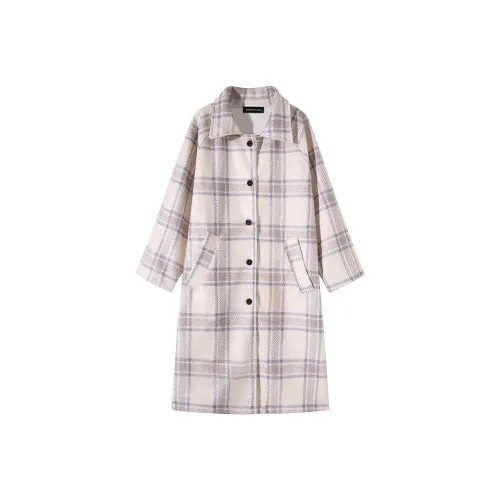 EIDOLON GRAIN Клетчатый Женское Пальто