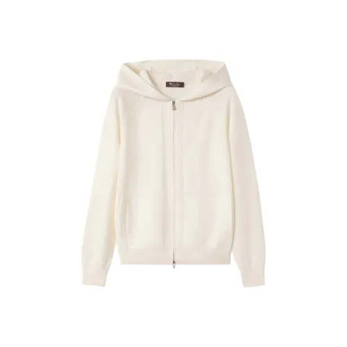 Loro Piana Белый Женские Кашемировые Свитеры