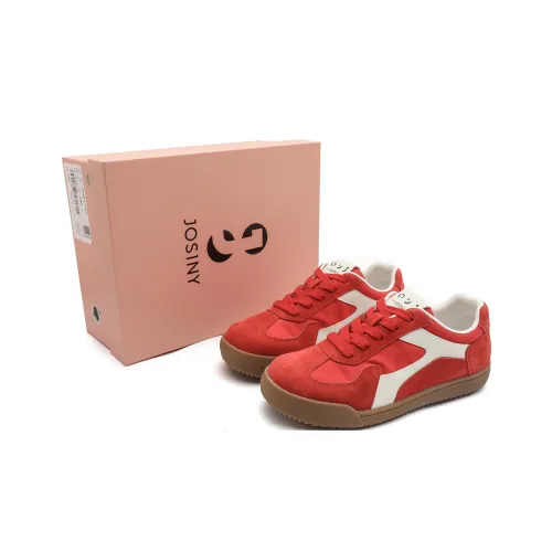 JOSINY Амортизирующий Противоскользящий Износостойкий Дышащий и Легкий Низкий Топ Повседневная Обувь Женская Красная