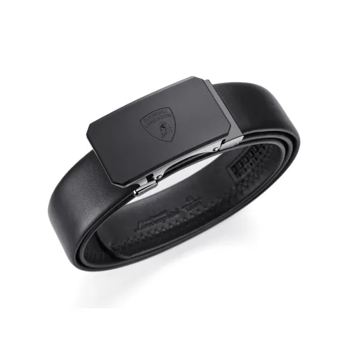 AUTOMOBILI LAMBORGHINI Корова Кожа Автоматическая Застежка Ремень Элегантный Роскошный Ремень Мужской Металлический Ширина 3,5 см Набор в Подарочной Коробке