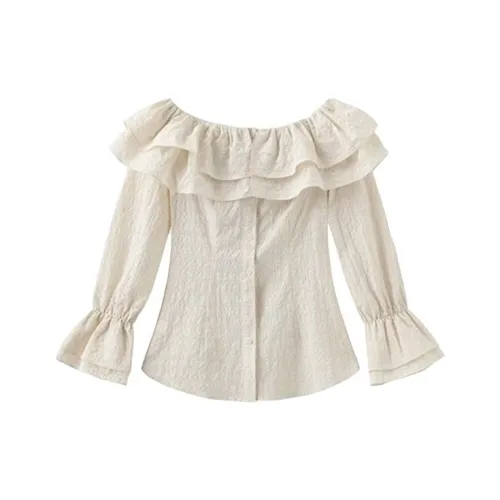 KYKW Экрю Женские Рубашки