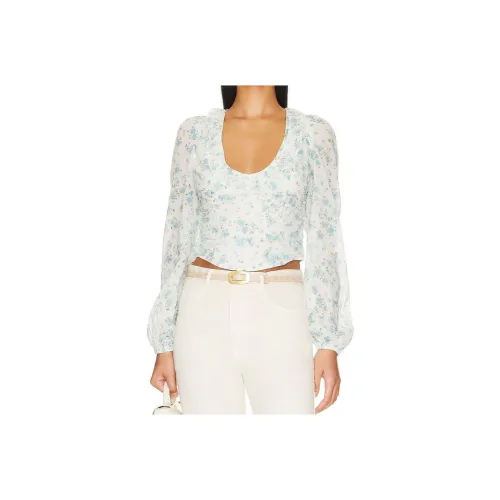 FREE PEOPLE Рубашка Женская Белая