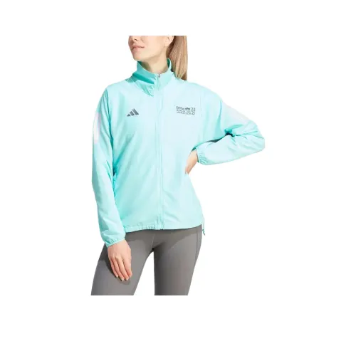 Adidas Marathon 20 Светло-синие Женские Куртки