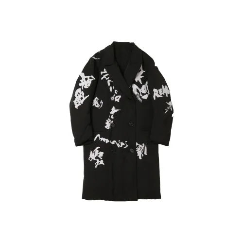 Yohji Yamamoto Черные Женские Пуховики