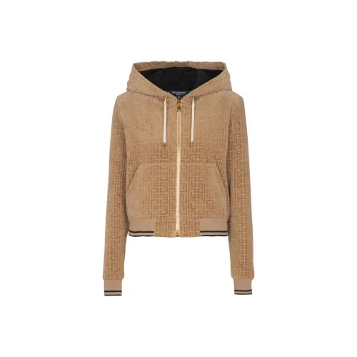 BALMAIN Толстовка Женская Коричневая