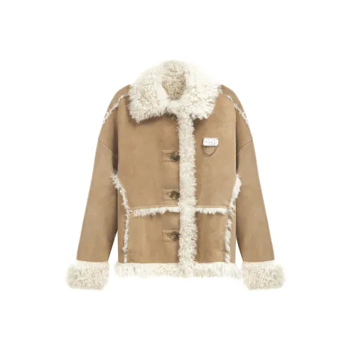 LIZIXIAN Хаки Женские Куртки