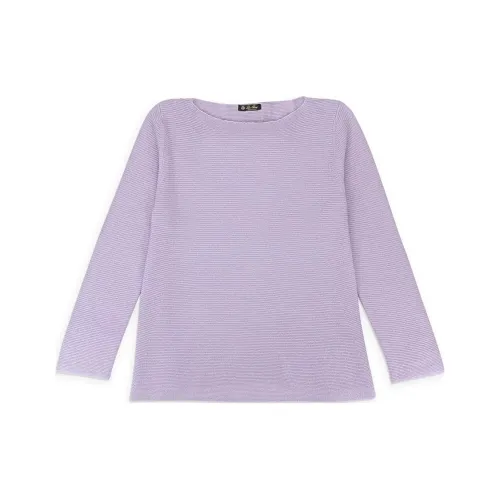 Loro Piana Кашемир Свитер Унисекс Фиолетовый
