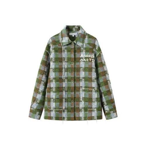 ANDREA MARTIN Рубашка Женская Зеленая