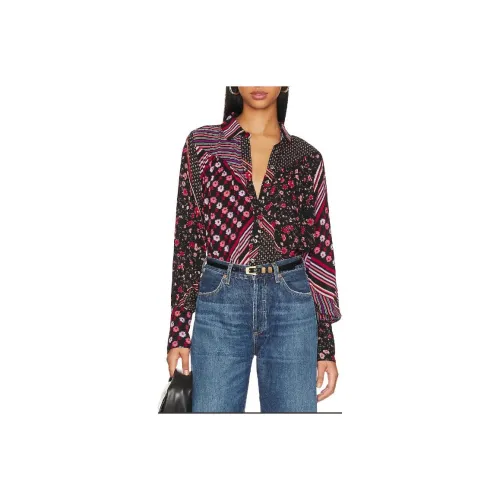 FREE PEOPLE Рубашка Женская Многоцветная