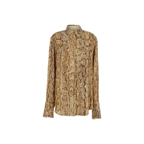 DRIES VAN NOTEN Бежевые Женские Рубашки