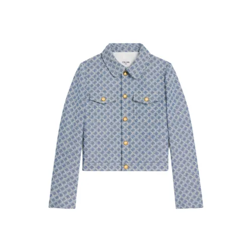 CELINE SS25 Куртки и Пальто Женские Синие