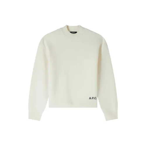 A.P.C Бежевый Женская Трикотажная Одежда