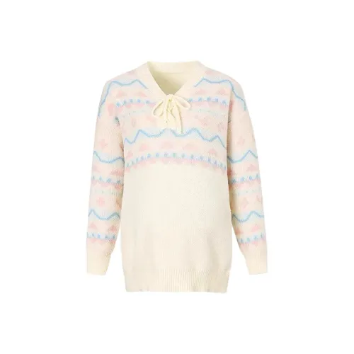 The King and the Nightingale Свободный крой Кружево Вверх Трикотаж Женский