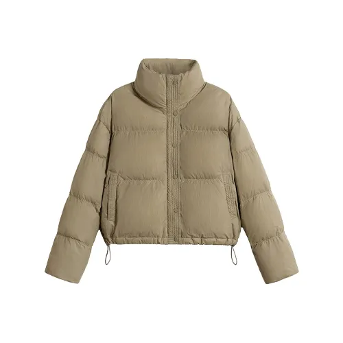 Cypress House Пуховик Женский Светлый Гороховый Зеленый