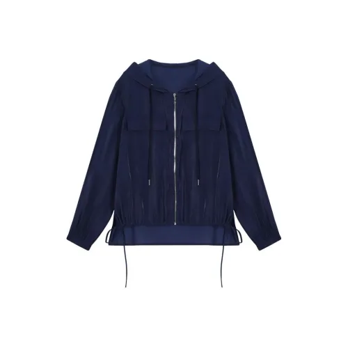 XII BASKET Куртки и Пальто Женские Темно-Синий