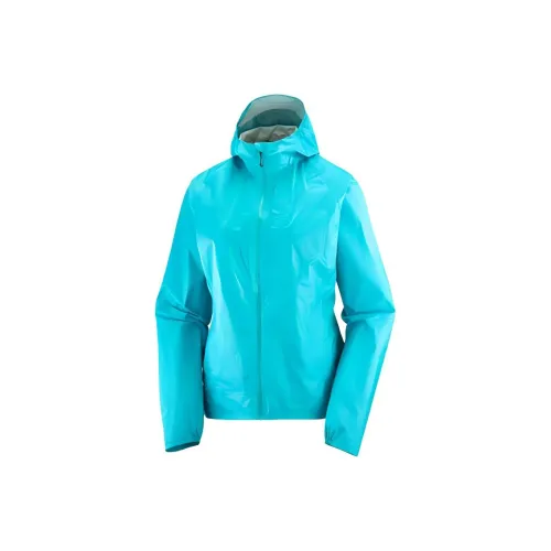 SALOMON Bonatti Водонепроницаемая куртка Женская Павлин Синий