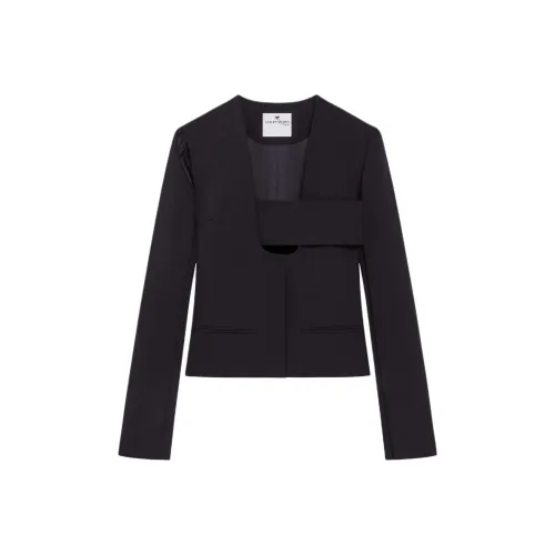 COURREGES SS25 Infinity Куртка Куртки Пальто Женские Черный Черный