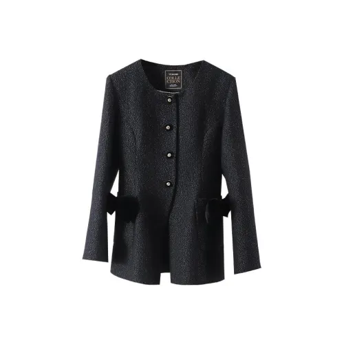 YUMOMO STAR Элегантная черная женская куртка