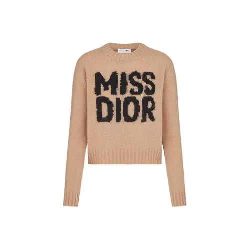 DIOR Кашемир Свитер Женский Светло-Розовый