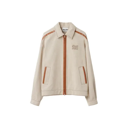 MIU MIU SS24 Куртка Женская Бежевая