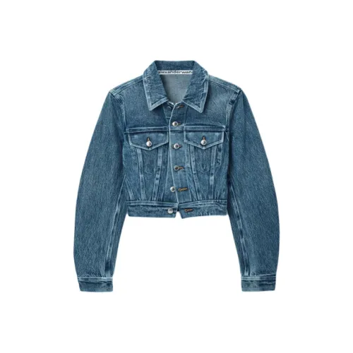 Alexander Wang FW24 Куртки и Пальто Женские Индиго