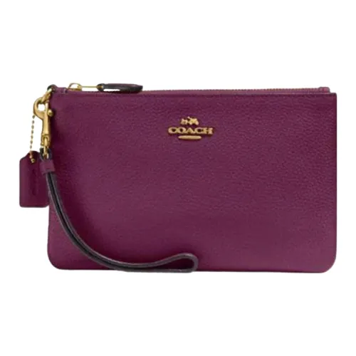 COACH Wristlet Кожа Клатч Запястье Сумка Маленькая Женская