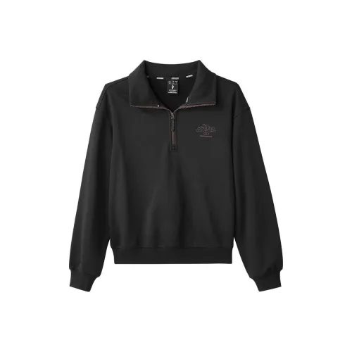 Skechers Mountain and Wild Outdoor Series Толстовка Женская Углеродно-черная