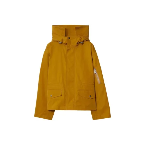 Burberry FW24 Куртки и Пальто Женские Khaki Желтый